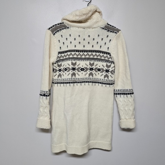 Womens Dale of Norway Buckle Wool Knit Cardigan Long Sweater Size S Nordic - Picture 5 of 9